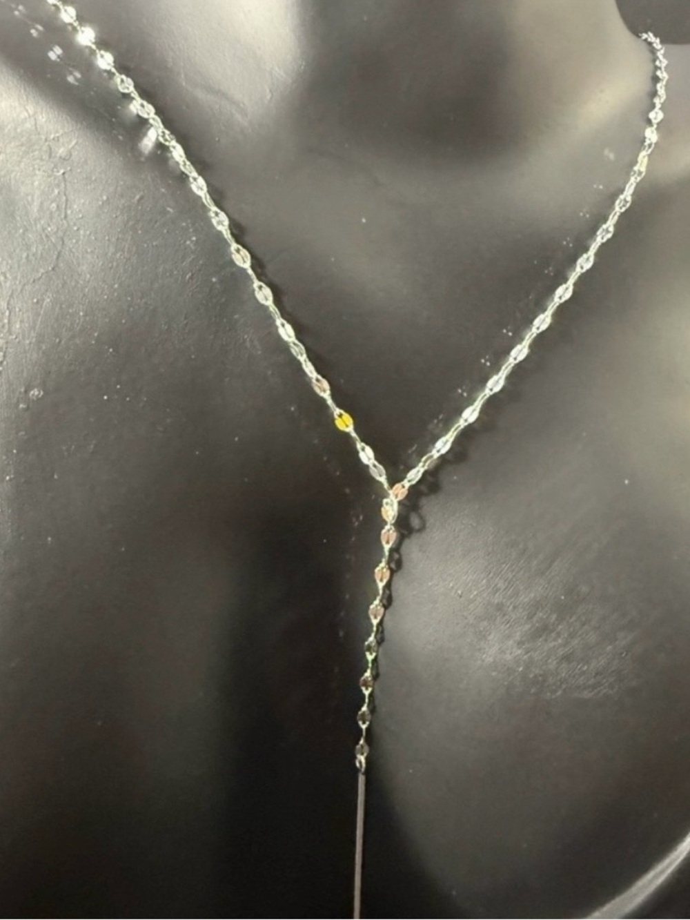 Sterling silver drop necklace 18 inches